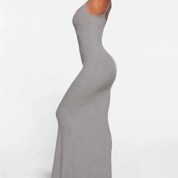 Skims Elegant Gray Maxi Dress - Picture 2 of 10